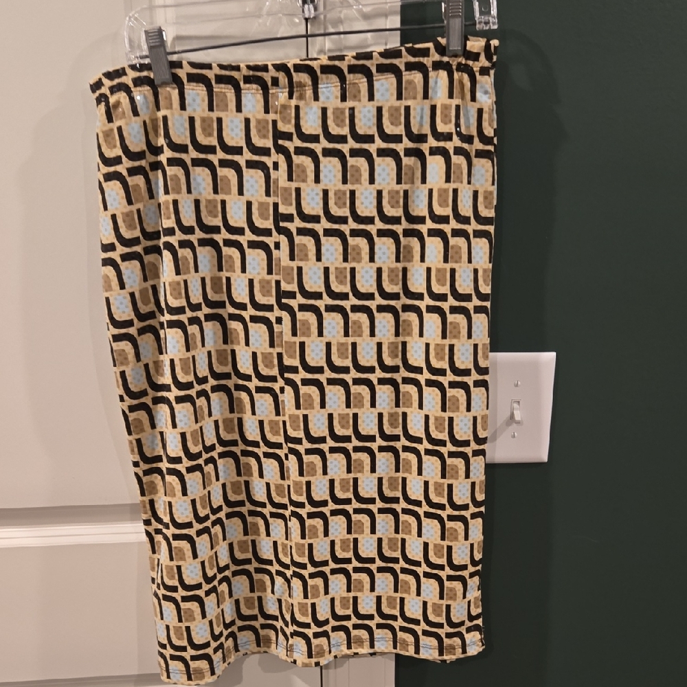 Vintage Geometric Patterned Skirt